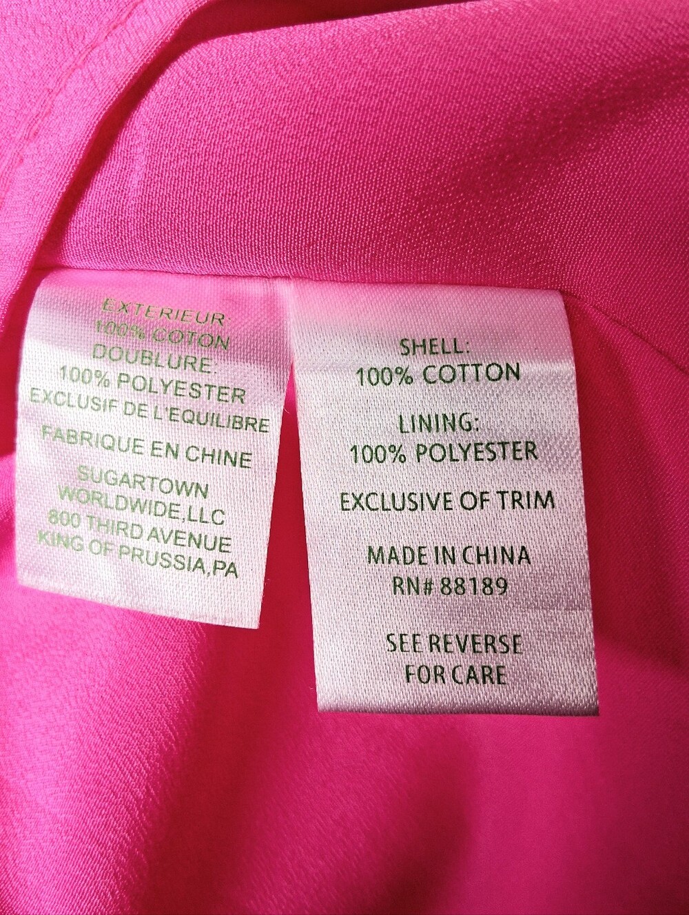 Lilly Pulitzer Gabby Shift Dress Pop Pink Metallic Gold Embroidery Size 0 - Picture 14 of 15